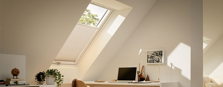 VELUX blackout energy pleated blinds for roof windows